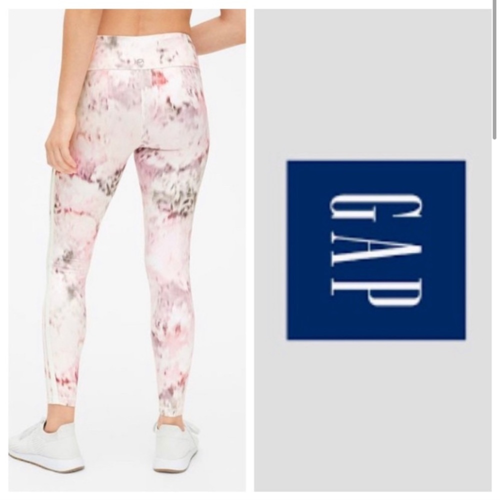 Gapfit Blurred Paintbrush Pattern Eclipse Leggings Small